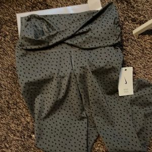 gray and black leggings